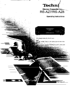 Technics - RSAZ-6 - Owners manual 